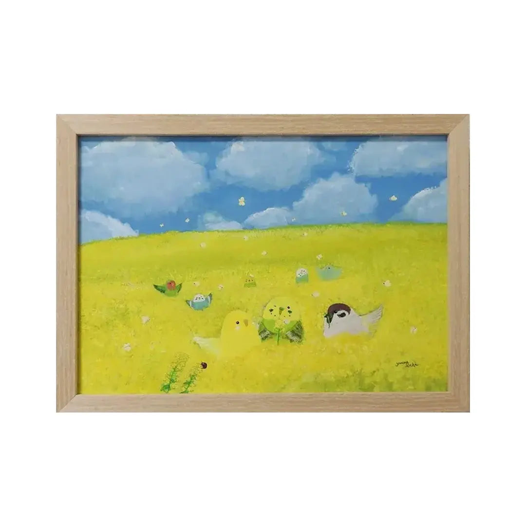 菜の花インコたち